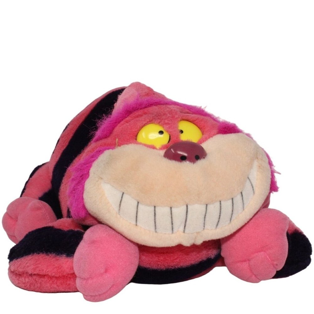 Vintage 20" Cheshire Cat Alice in Wonderland Stuffed Plush Walt Disney World Toy